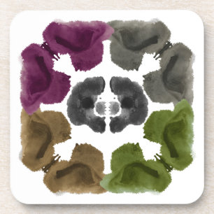 Rorschach Inkblot Testspass Kunst Untersetzer