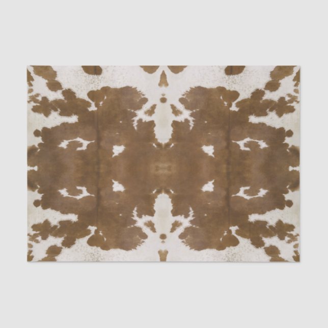 Rorschach Rindleder Decoupage Gewebe-Blatt Seidenpapier (Vorderseite)