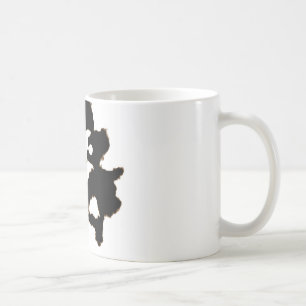 Rorschach Test einer Tinten-Fleck-Karte Tasse
