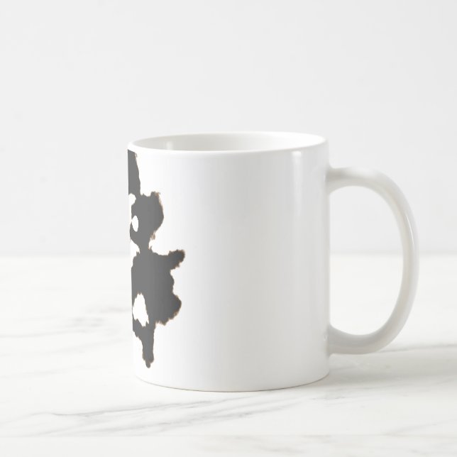 Rorschach Test einer Tinten-Fleck-Karte Tasse (Rechts)