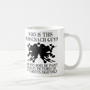 Rorschach Tinte Blot Test Funny Mug oder Travel Mu Tasse