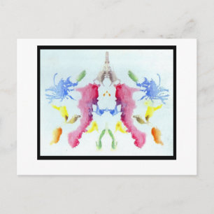 Rorschach-Tintenklecks 10.0 Postkarte