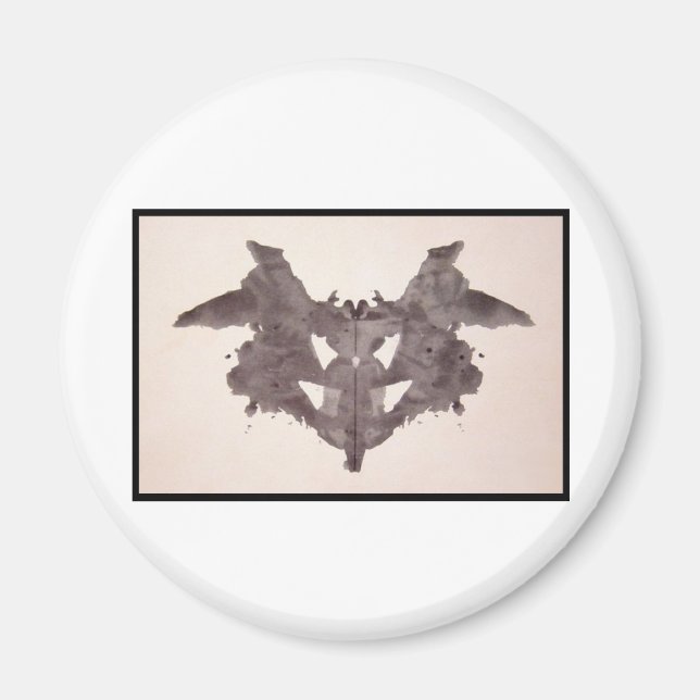 Rorschach-Tintenklecks 1.0 Magnet (Vorne)