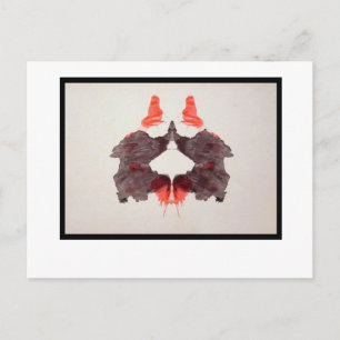Rorschach-Tintenklecks 2.0 Postkarte