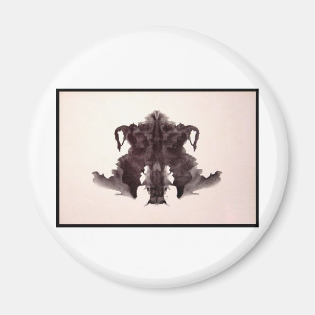 Rorschach-Tintenklecks 4.0 Magnet (Vorne)
