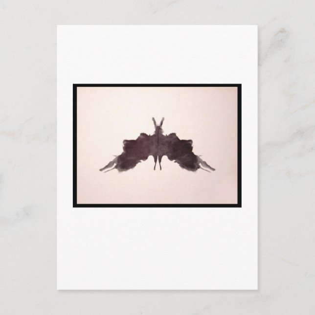 Rorschach-Tintenklecks 5.0 Postkarte (Vorderseite)