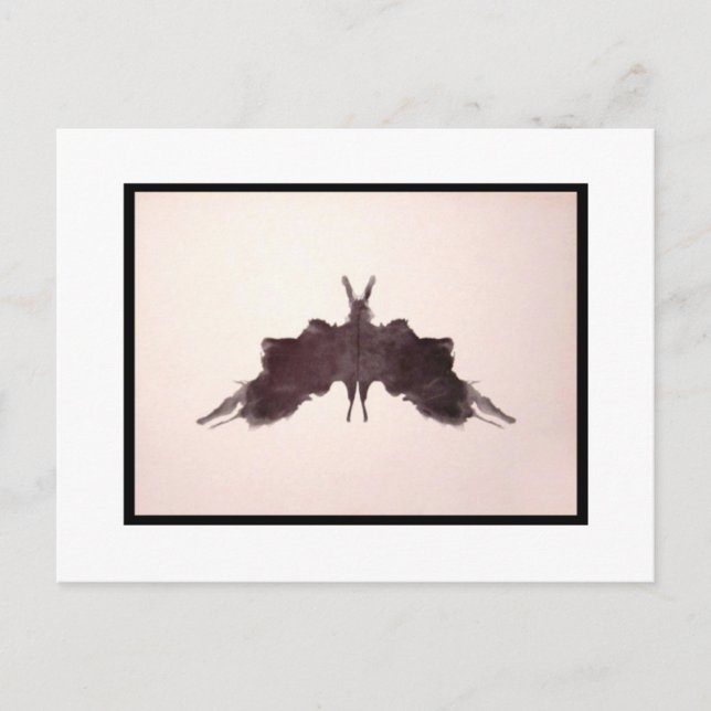 Rorschach-Tintenklecks 5.0 Postkarte (Vorderseite)
