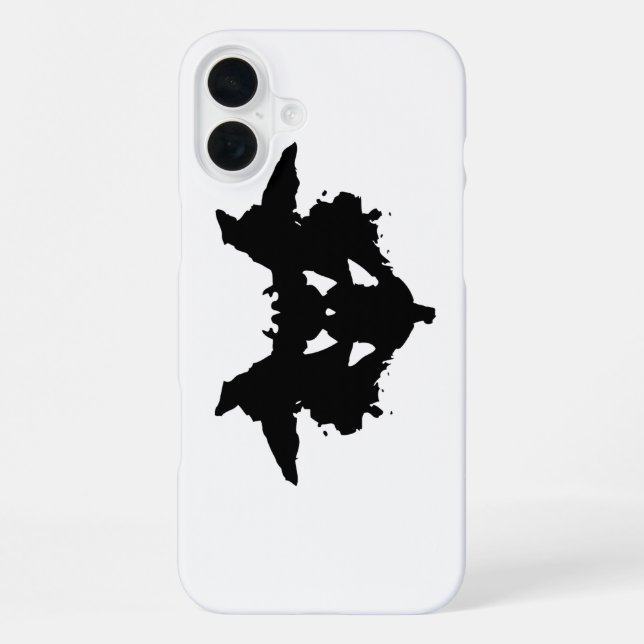 Rorschach-Tintenklecks iPhone Hülle (Rückseite)