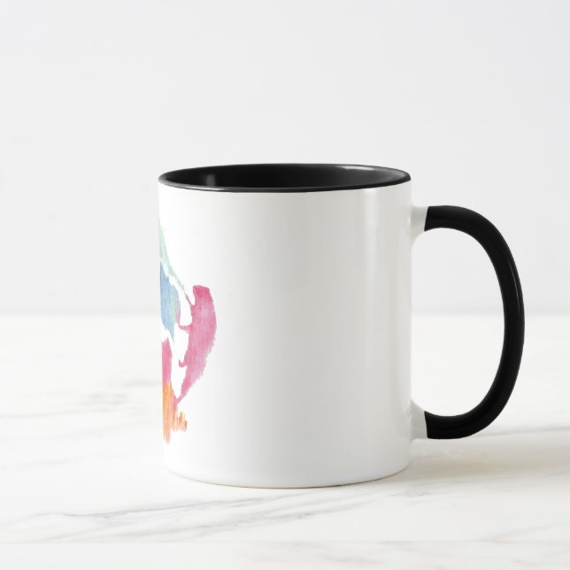Rorschach-Tintenklecks-Testplatte 8 Tasse (Rechts)