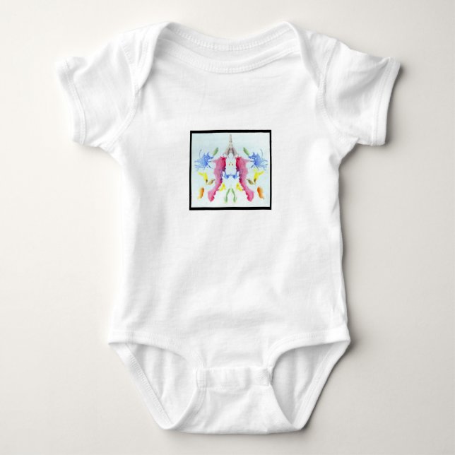 Rorschach Tintenkleks 10,0 Baby Strampler (Vorderseite)