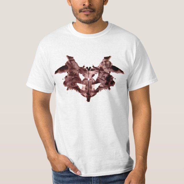 Rorschach Tintenkleks-Test einer T-Shirt (Vorderseite)
