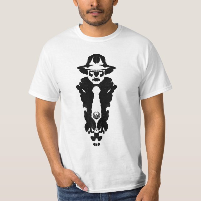 Rorshach (b/w) T-Shirt (Vorderseite)