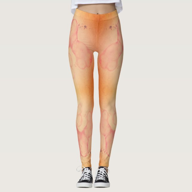 Rorshach Splotch-Tinten-Fleck-schmutzige Leggings (Vorderseite)