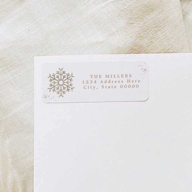 RORY Boho Earthy Beige Snowflake Winteradresse (Von Creator hochgeladen)