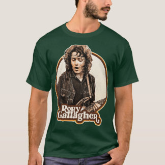 Rory Gallagher 70er Retro Sepia-Ton T-Shirt