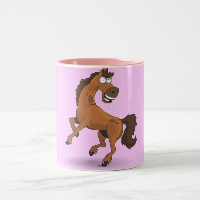 Rory the Horse Zweifarbige Tasse (Mittel)