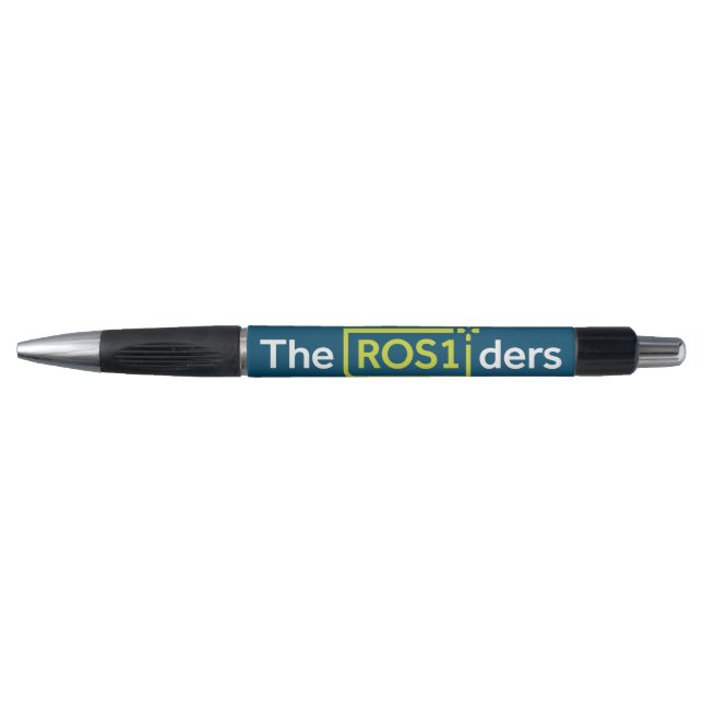 ROS1der Pen mit Aquamarinem Hintergrund Kugelschreiber (Vorderseite)