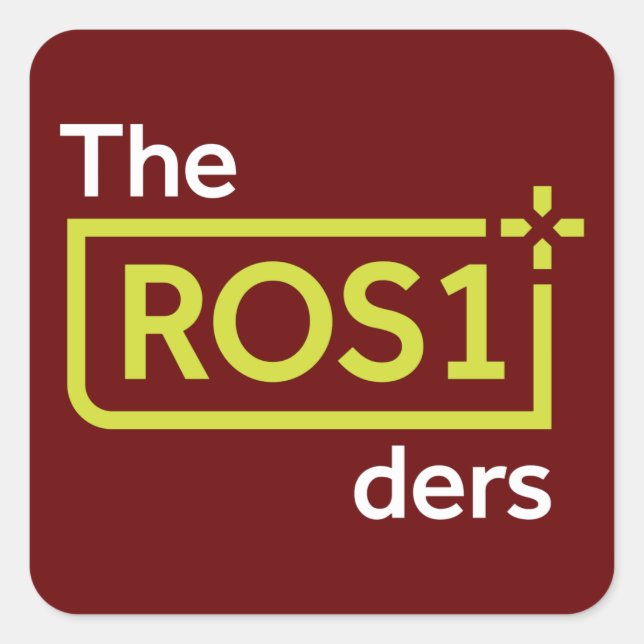 ROS1der Square Sticker Sheet Burgunddesign #3 (Vorderseite)