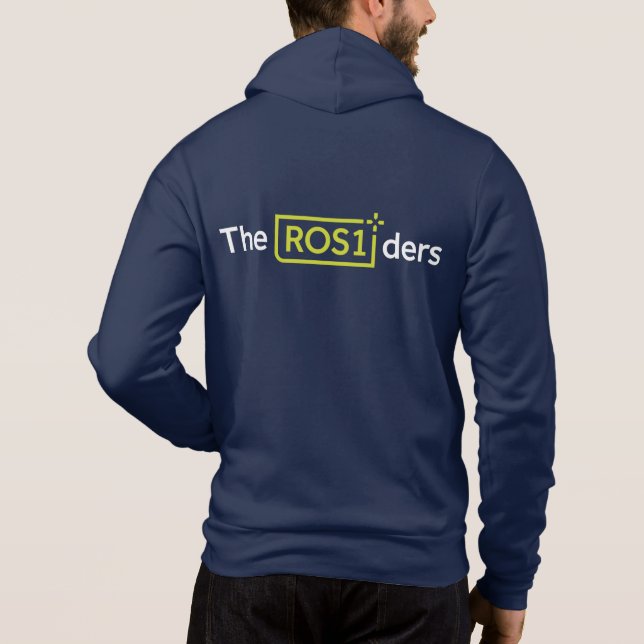 ROS1ders Navy Hoodie Design #1 (Rückseite)