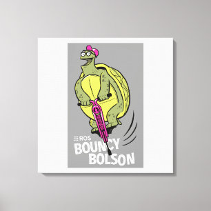 ROS Bouncy Bolson auf überwölkten Canvas Leinwanddruck
