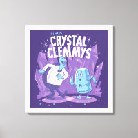 ROS Crystal Clemmes auf ummantelten Canvas