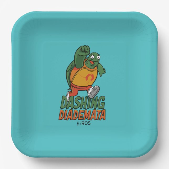 ROS Dashing Diademata Pappteller (Vorderseite)