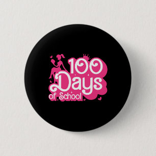 Rosa 100 Tage Schulmädchen 100 Tage Lehrerin Sch Button