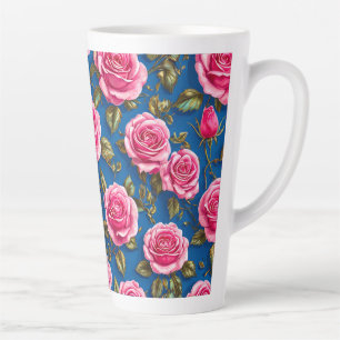 Rosa 3D-Rosen Milchtasse
