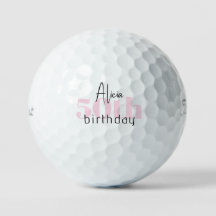 Rosa 50. Geburtstag Personalisiert Titleist Pro V1