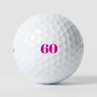 Rosa 60. Geburtstag Generischer Titelist Pro V1