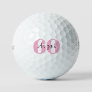 Rosa 60. Geburtstag Skript Name Titleist Pro V1 Golfball