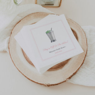 Rosa 'Ab in den Altar' Mint Julep Brautjungfernpar Serviette