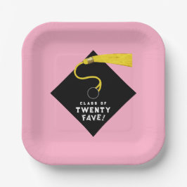 Rosa Abschluss 2025 Party Pappteller