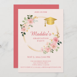 Rosa Abschluss Ankündigung