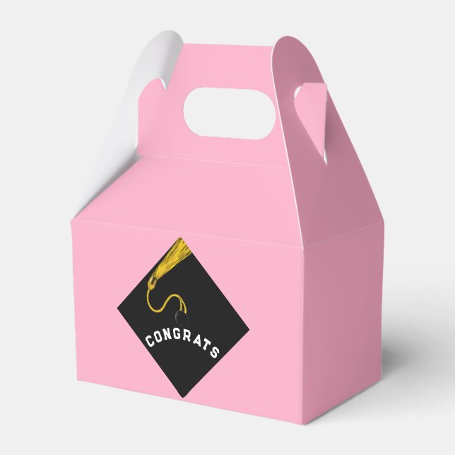 Rosa Abschluss Geschenkschachtel (Vorderseite)