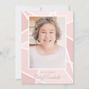 Rosa Abstrakt bei der Beerdigung des Gedächtnisses