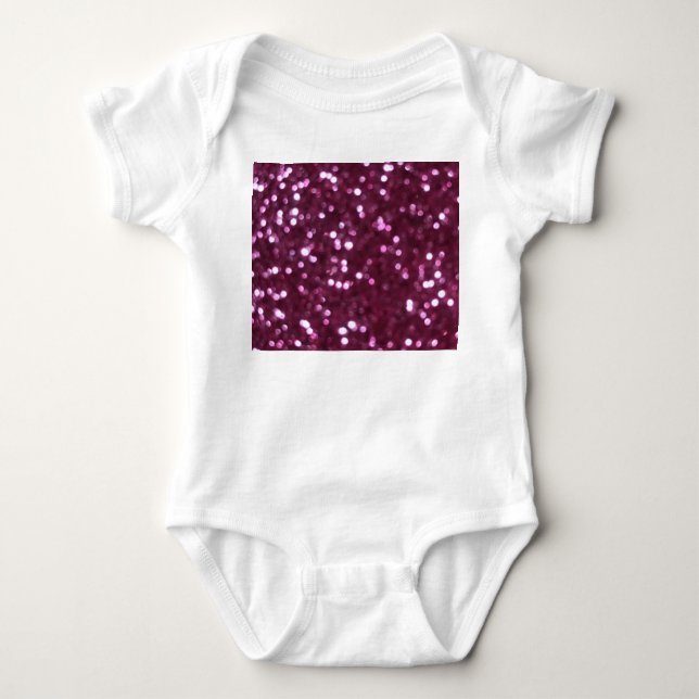 Rosa abstrakt, beide dezentrierte Lichter. Baby Strampler (Vorderseite)