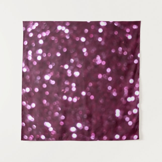 Rosa abstrakt, beide dezentrierte Lichter. Wandteppich (Vorderseite)