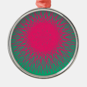 rosa abstrakt silbernes ornament