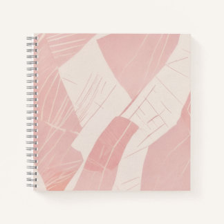 Rosa Abstrakte Batik Notizbuch