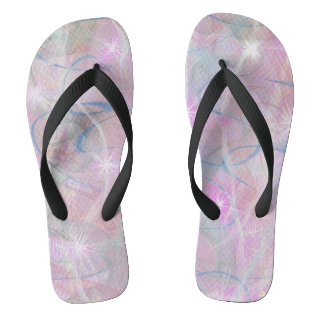 Rosa Abstrakte Flip Flops (Fußbett)
