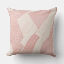 Rosa Abstrakte Geometrie Kissen