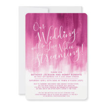 Rosa abstrakte Kunst live übertragen Hochzeit