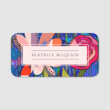 Rosa abstrakte moderne Blumen