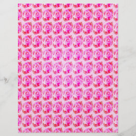 Rosa abstrakte Rosen Massenschmuckpapier Seiten