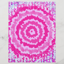 Rosa abstraktes Blumen-Scrapbook-Papier in großen Flyer
