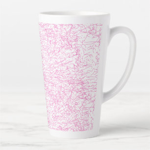 Rosa abstraktes Büro-Ordner-Set Milchtasse