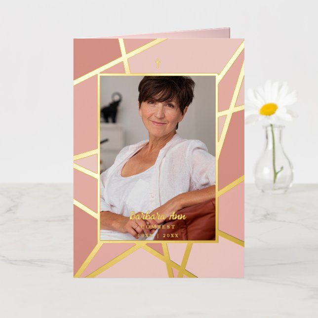 Rosa Abstraktes Foto Gedenkfeier (Kleine Blume)