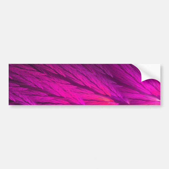 Rosa Abstraktes Fraktal Hintergrund Autoaufkleber (Vorne)