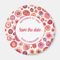 Rosa Abstraktes Muster Save the Date